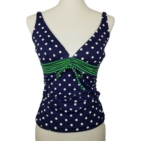 Tommy Bahama Tankini Top | Womens Polka Dot Swim Tank | Size S - Picture 6 of 7